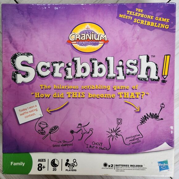 Scribblish by Cranium Game - Fun Family Scribbling/Drawing Game - Hasbro - 2010 - Picture 1 of 5